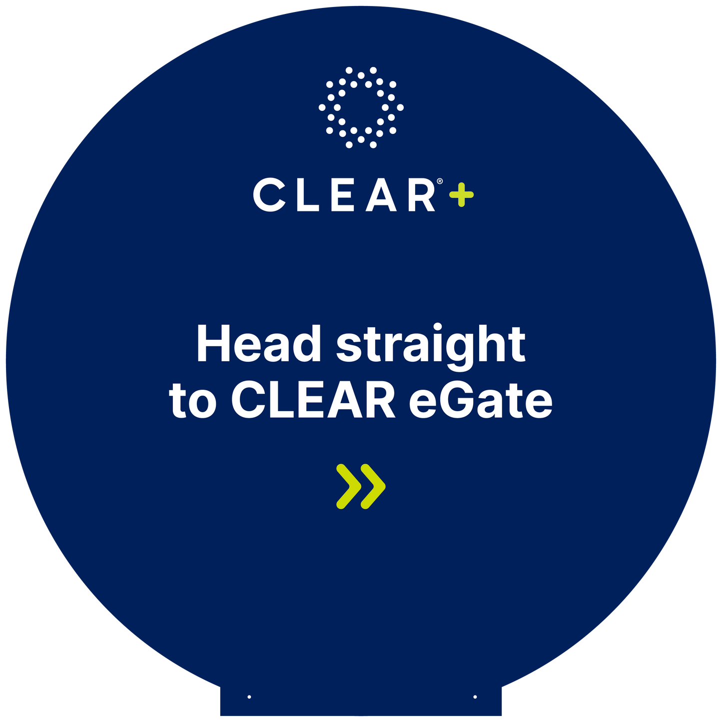 CLEAR eGate Wayfinding Topper 28