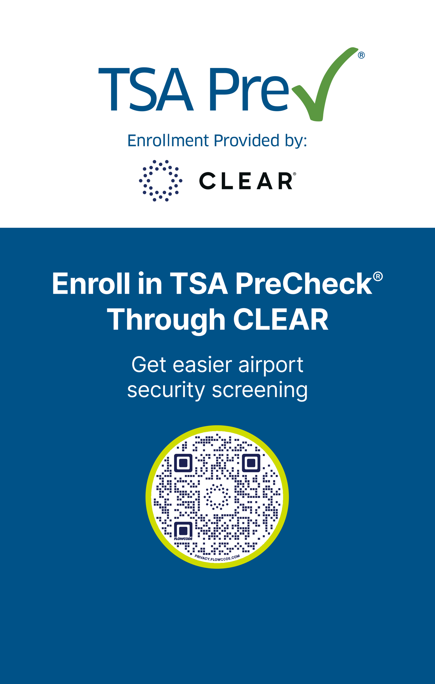 TSA PreCheck Enrollment Sign Insert 03