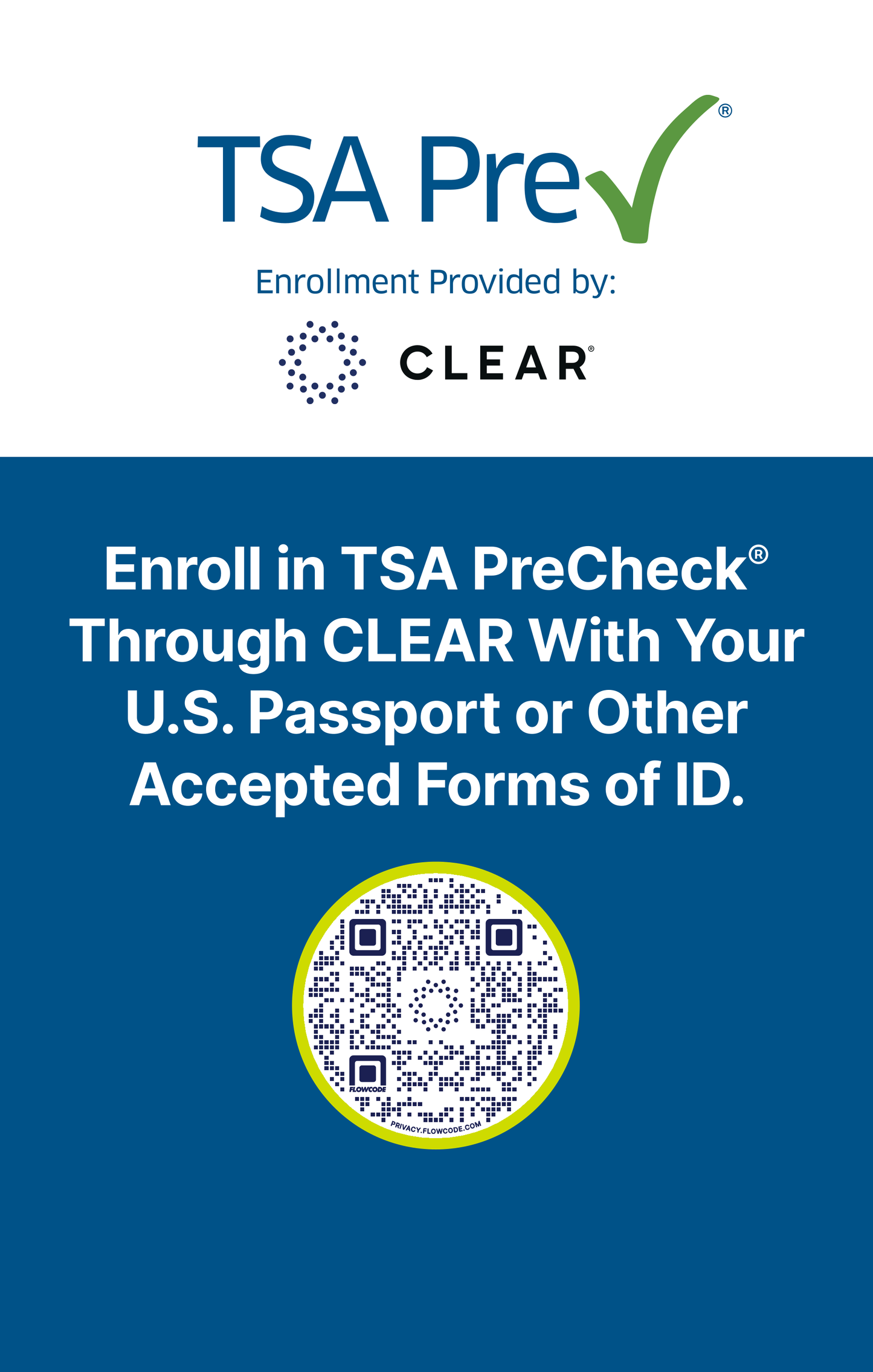 TSA PreCheck Enrollment Sign Insert 04