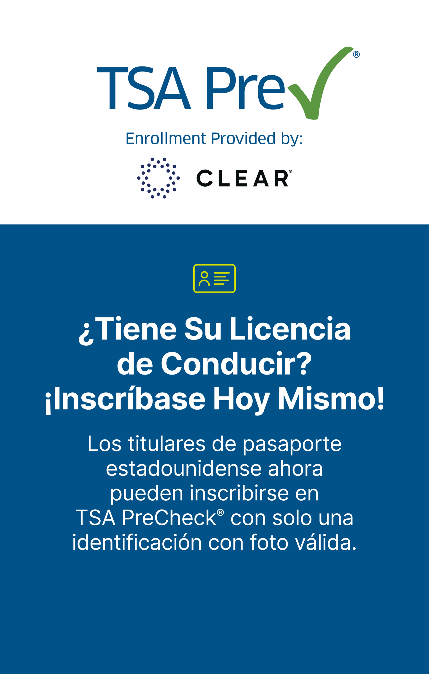 TSA PreCheck Enrollment Sign Insert 07