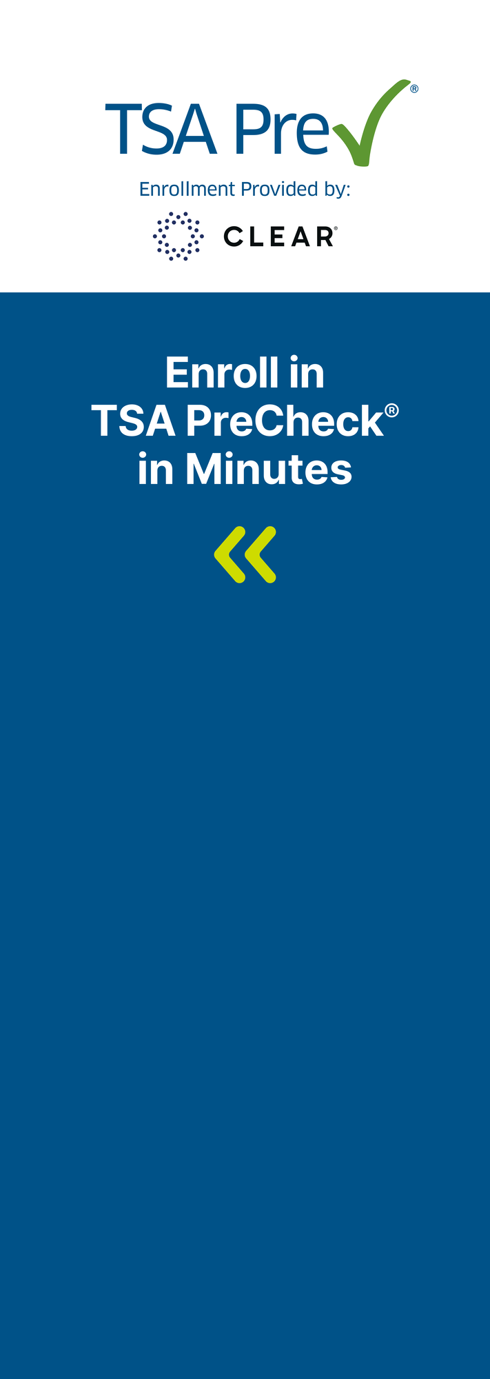 TSA PreCheck Wayfinding Banner 02