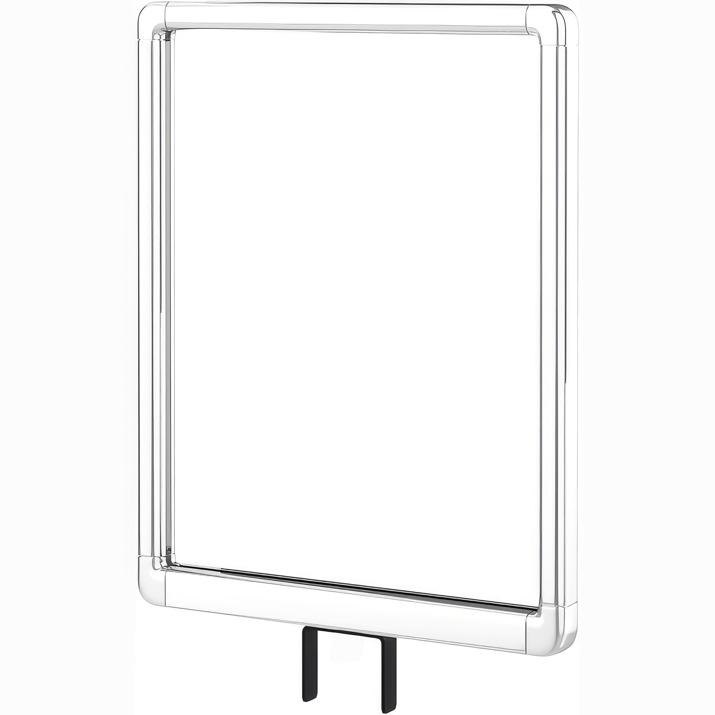 11"W x 14"H Sign Holder with U Bracket – Polished Chrome