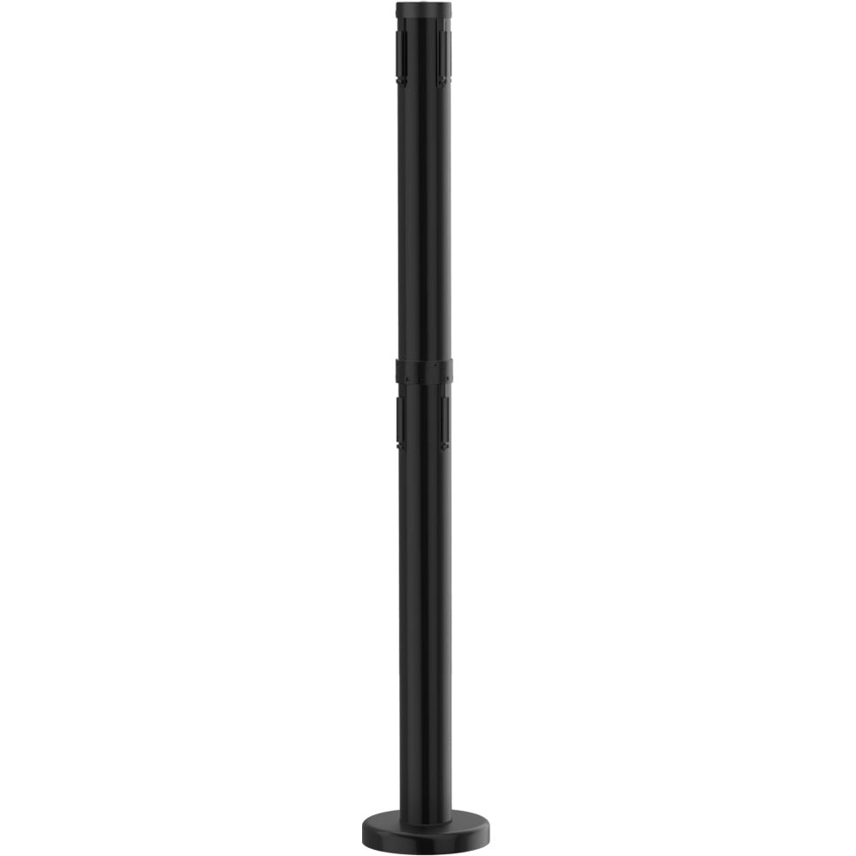 Dual Line Magnetic Receiver Post: Black Aluminum (No Belts)