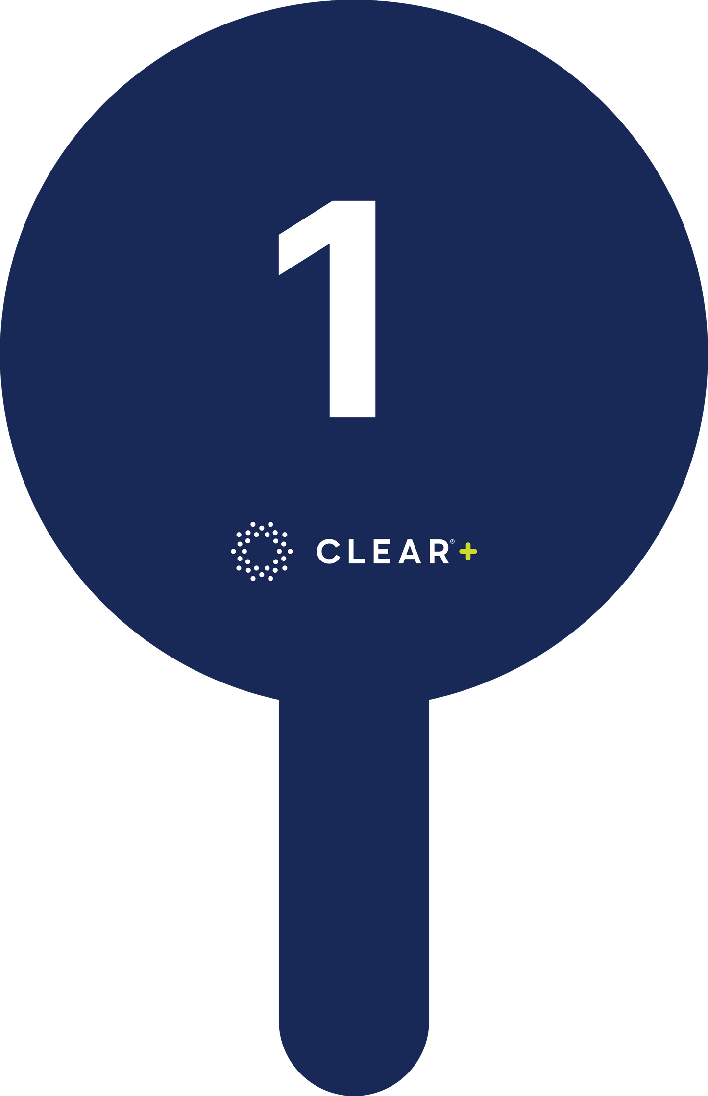 CLEAR+ Numbered Paddle 01