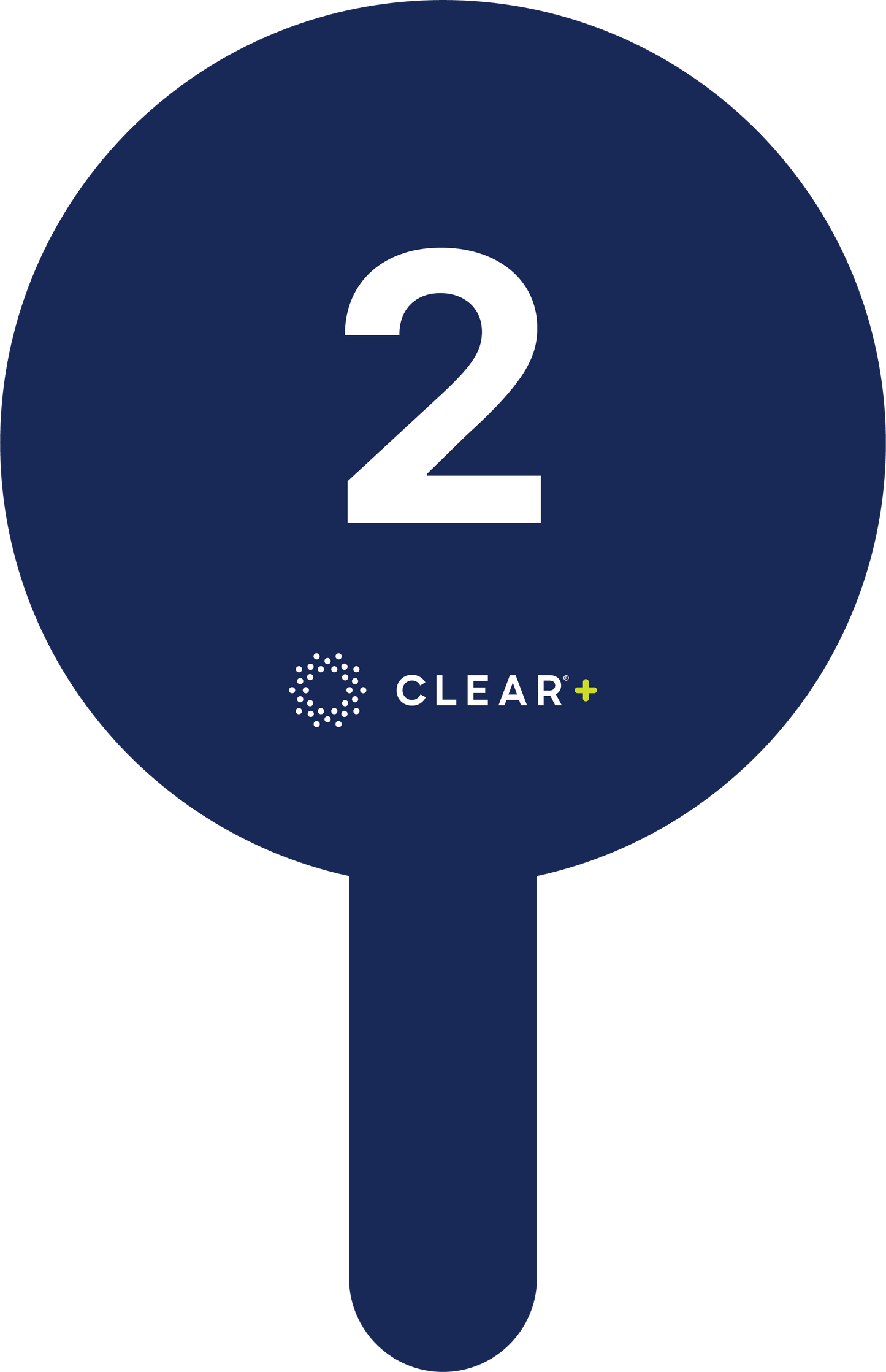 CLEAR+ Numbered Paddle 02
