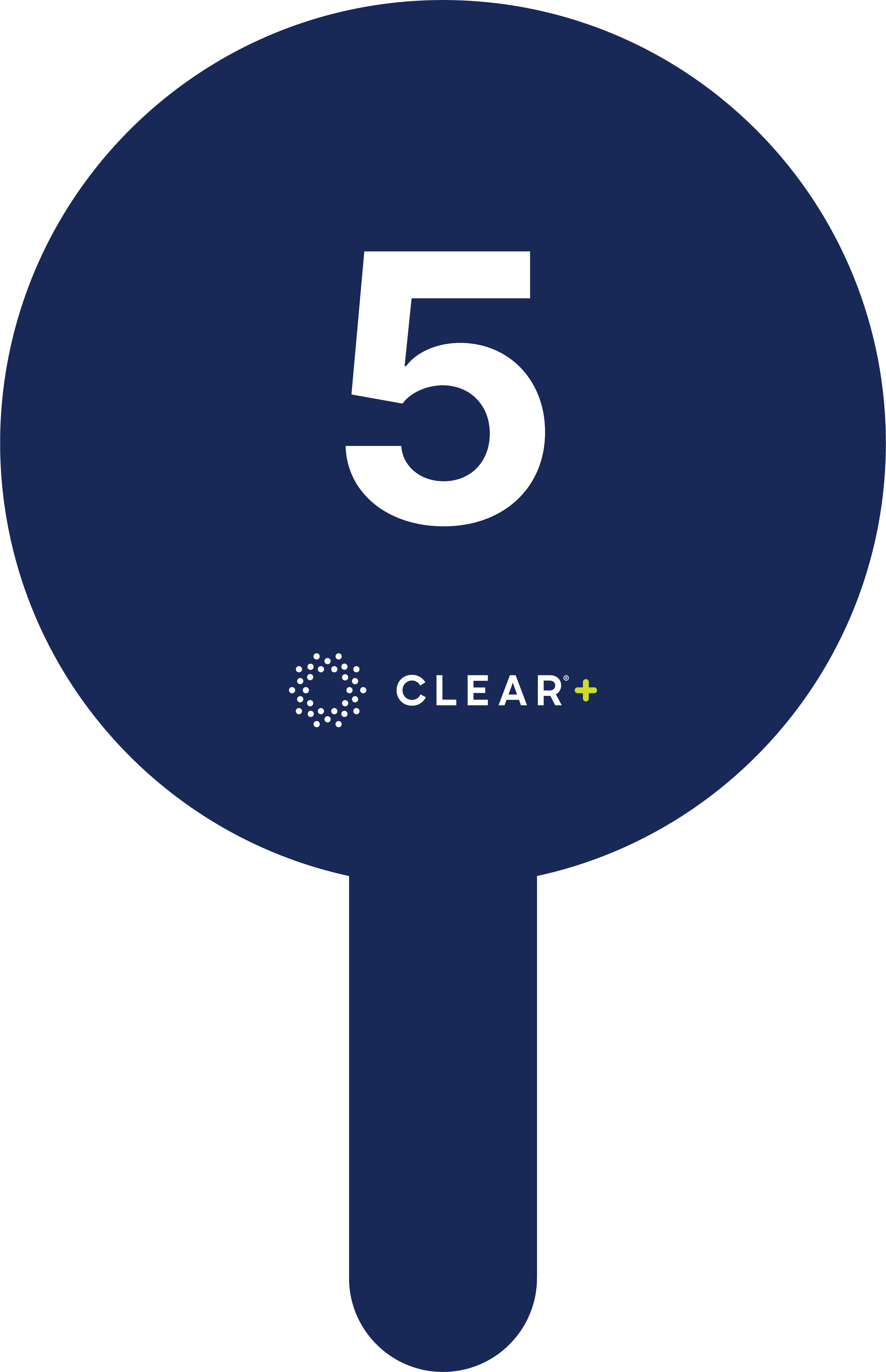 CLEAR+ Numbered Paddle 05 – CLEAR Brand Portal