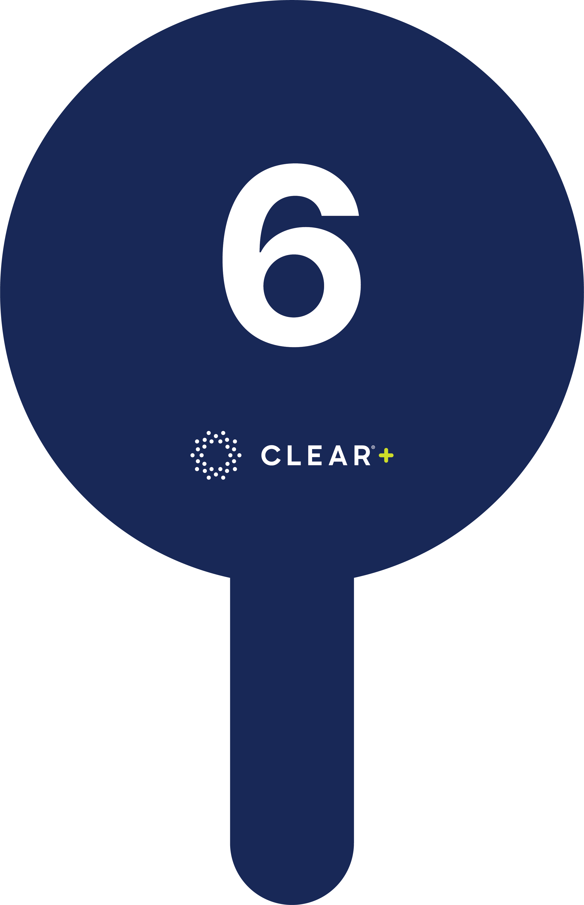 CLEAR+ Numbered Paddle 06 – CLEAR Brand Portal