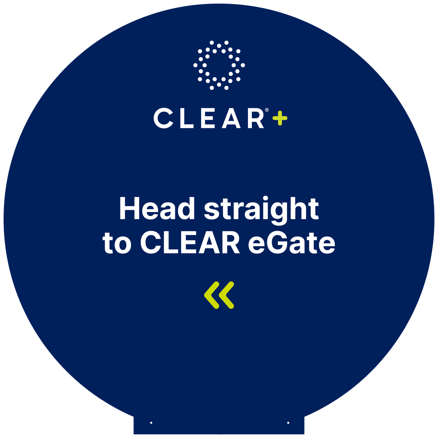 CLEAR eGate Wayfinding Topper 28