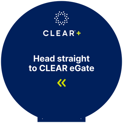 CLEAR eGate Wayfinding Topper 28
