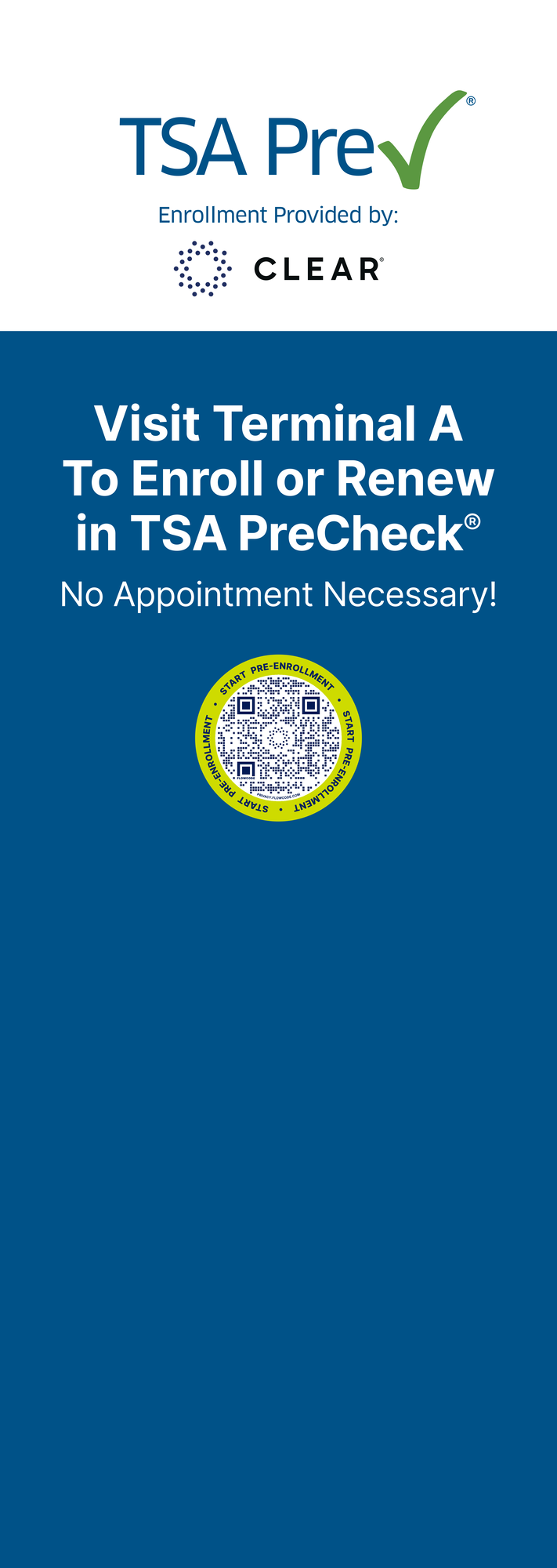 TSA PreCheck Wayfinding Banner 01