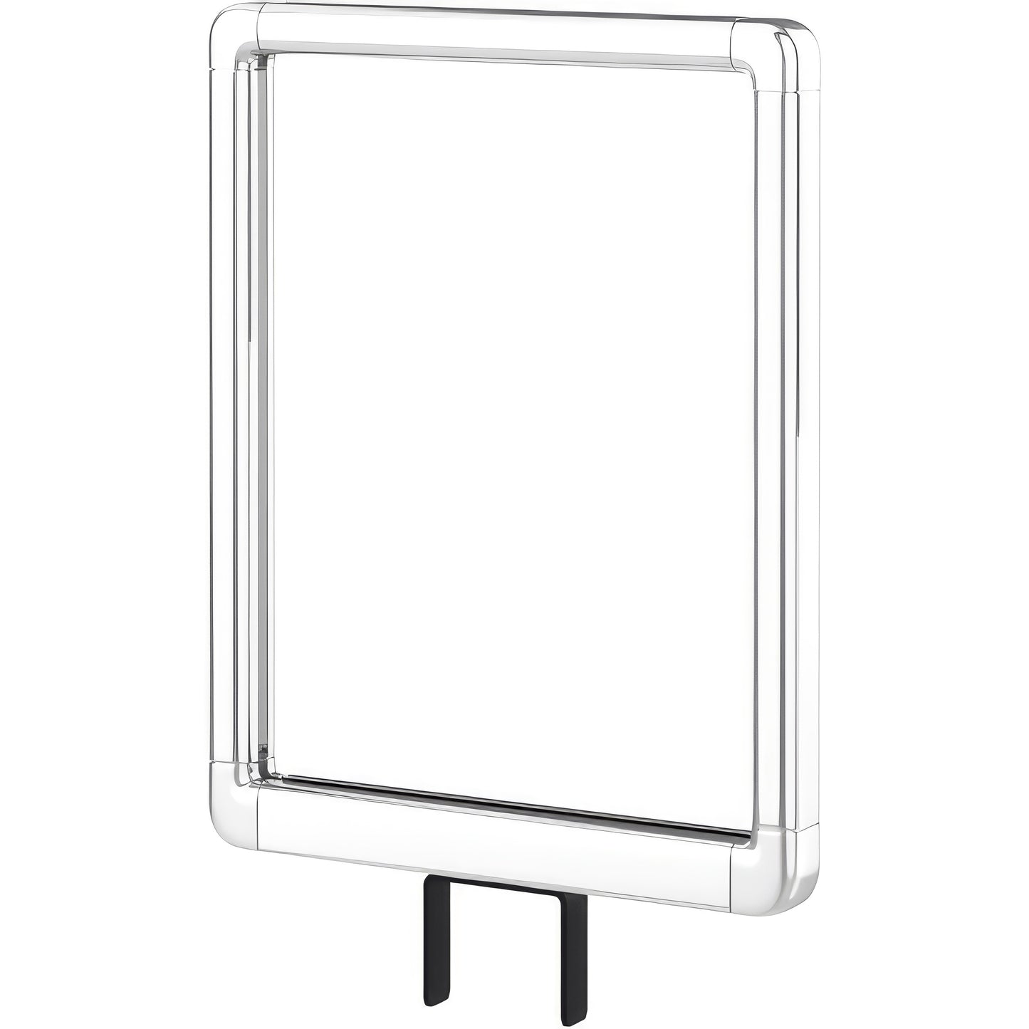 8.5"W x 11"H Sign Holder with U Bracket – Polished Chrome